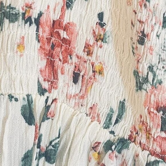 Ijoah Dress Womens Medium Maxi Boho Tiered Adjustable Straps‎ Pockets Floral - Picture 12 of 16